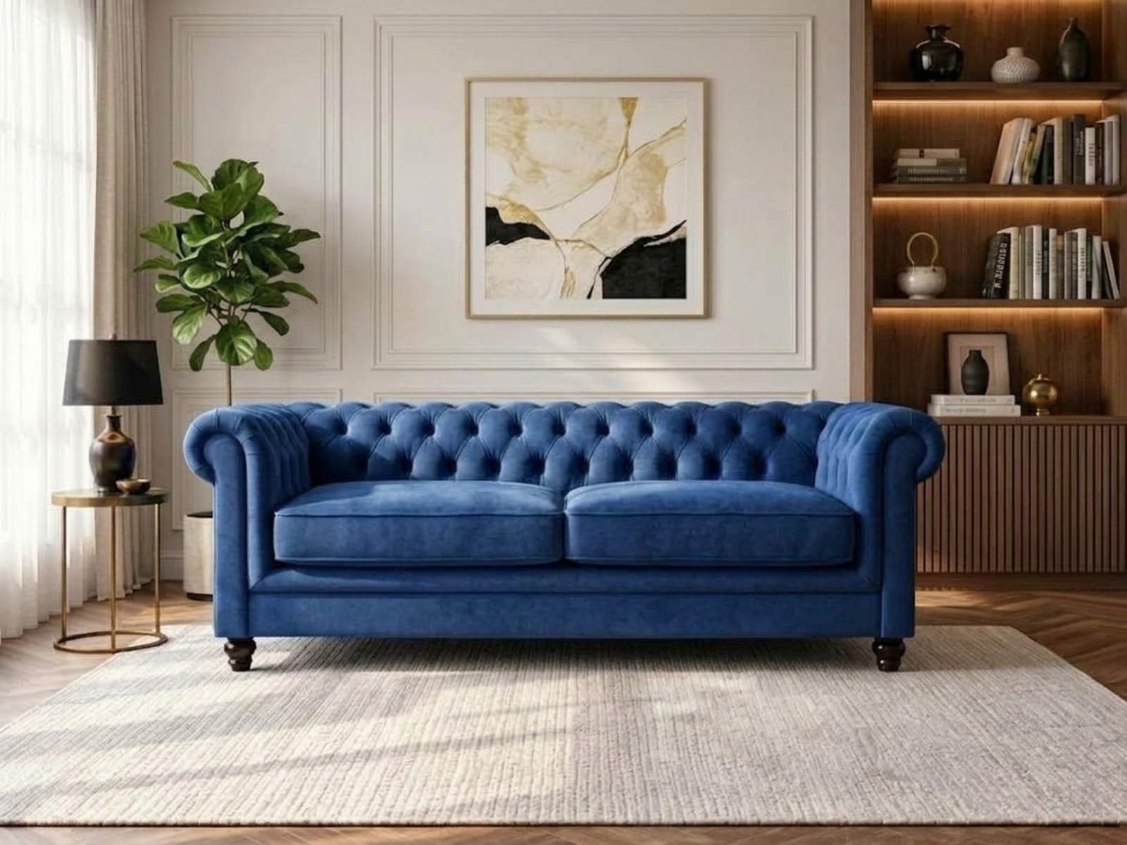 Jackson 2 Seater Sofa In Blue Color