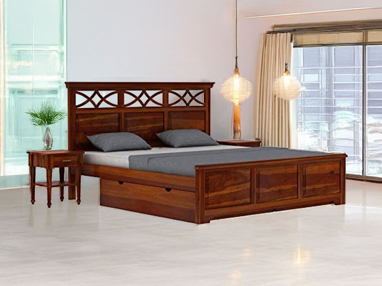 Classic Solid wood Sheesham Bed