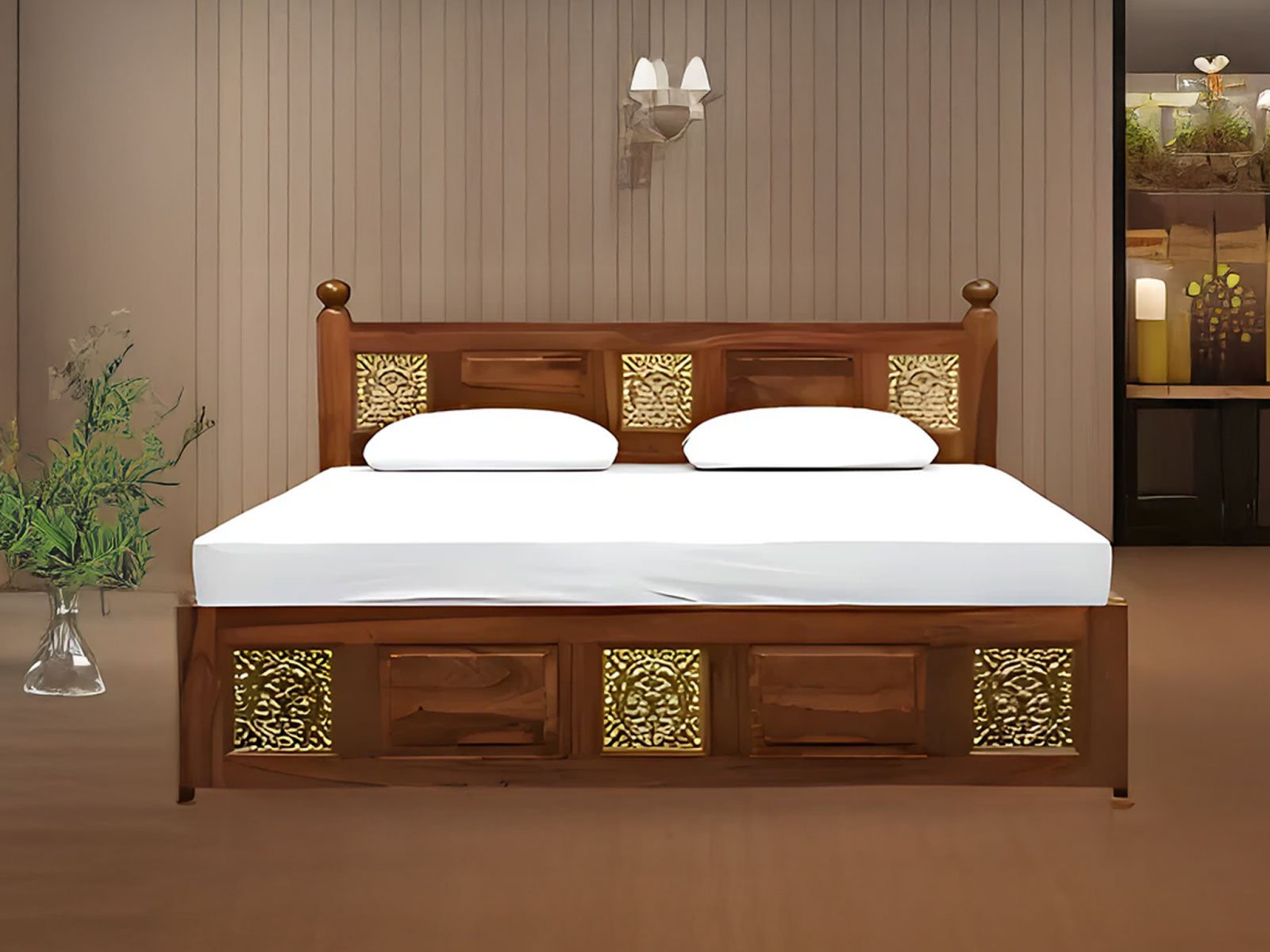 Furrion  Solid wood Sheesham Bed