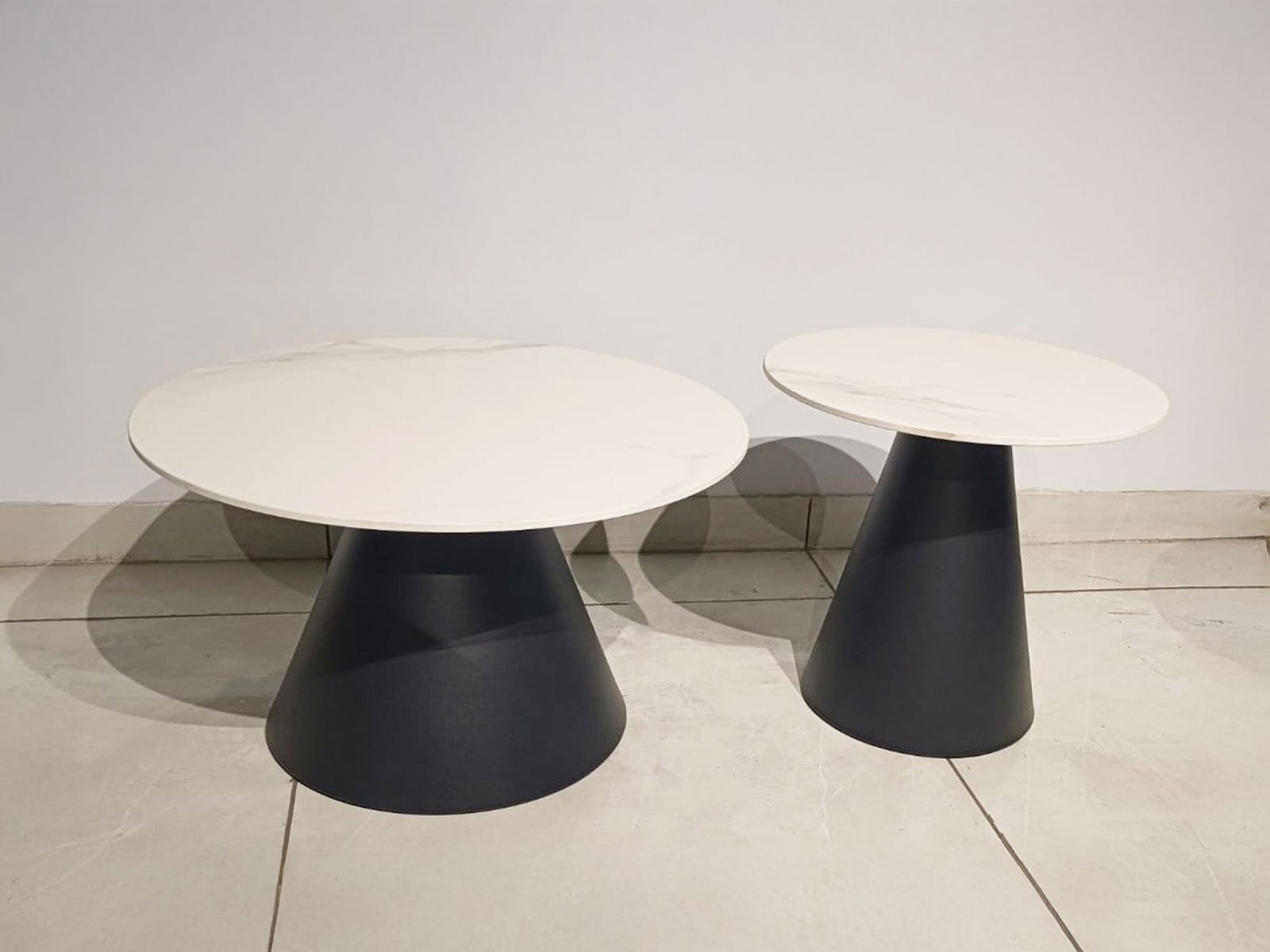Linnea Center Table In Black and Beige Colour