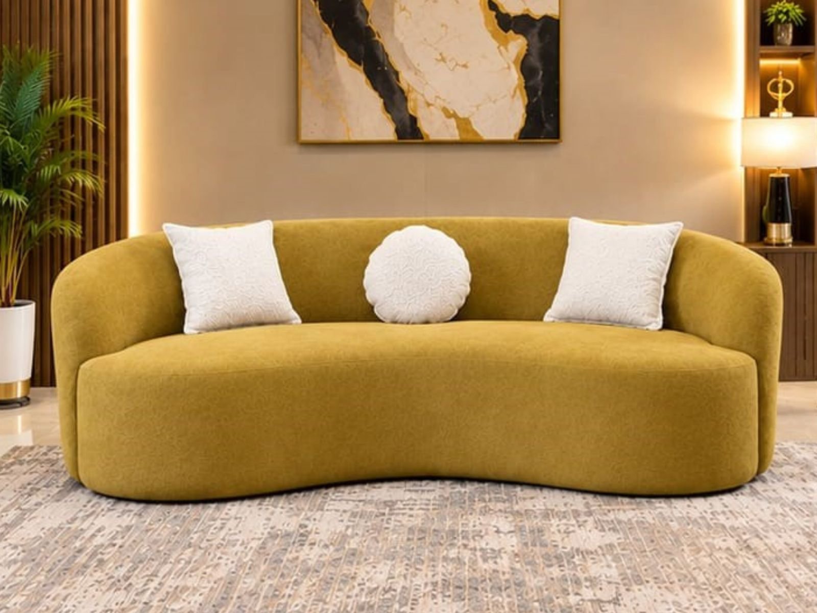 Mustard Gold Couch 