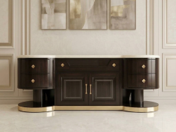 Curve Sideboard with Marble Top
