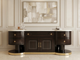 Curve Sideboard with Marble Top