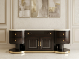 Curve Sideboard with Marble Top