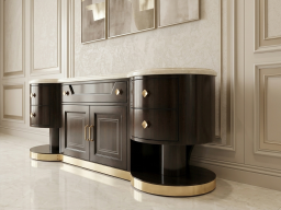 Curve Sideboard with Marble Top
