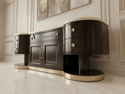 Curve Sideboard with Marble Top