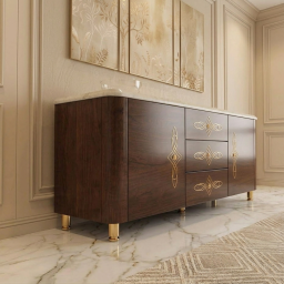 Iconic Sideboard With Marble Top
