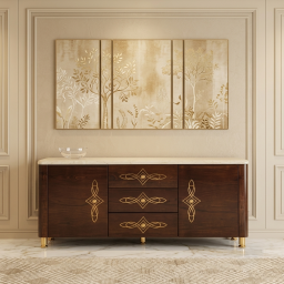 Iconic Sideboard With Marble Top
