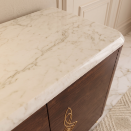 Iconic Sideboard With Marble Top