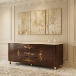 Iconic Sideboard With Marble Top