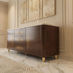 Iconic Sideboard With Marble Top