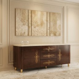 Iconic Sideboard With Marble Top