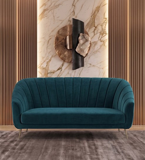 Monaco Sofa 3 Seater In Blue Color