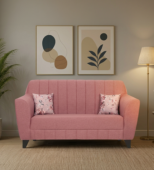 Agusto Sofa 2 Seater In Pink Color