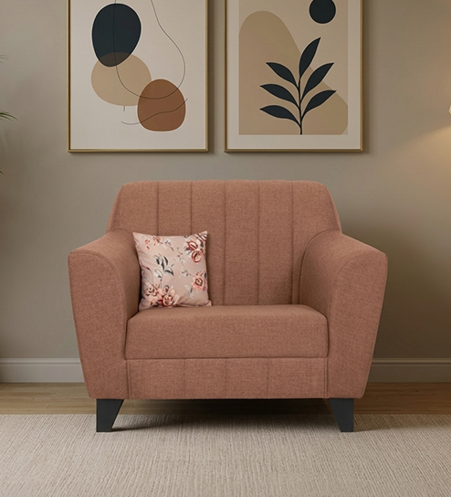 Agusto Sofa 1 Seater In Brown Color