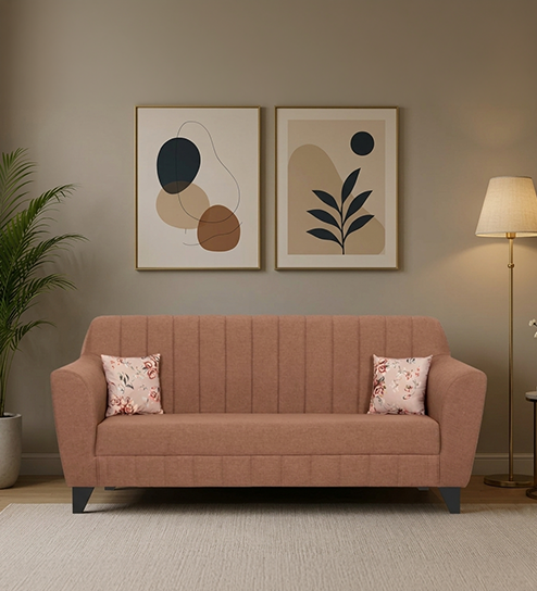 Agusto Sofa 3 Seater In Brown Color