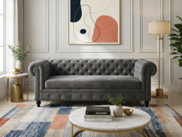 Royaliss 3 seater sofa in Charcoal Grey Color