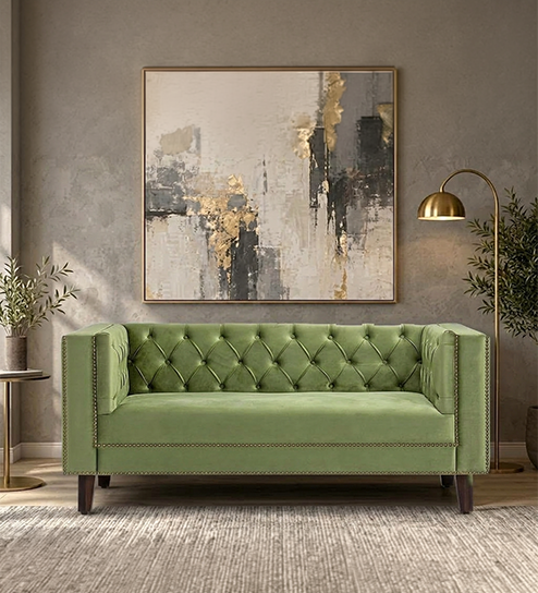 Adalia Sofa 2 Seater in Green Color