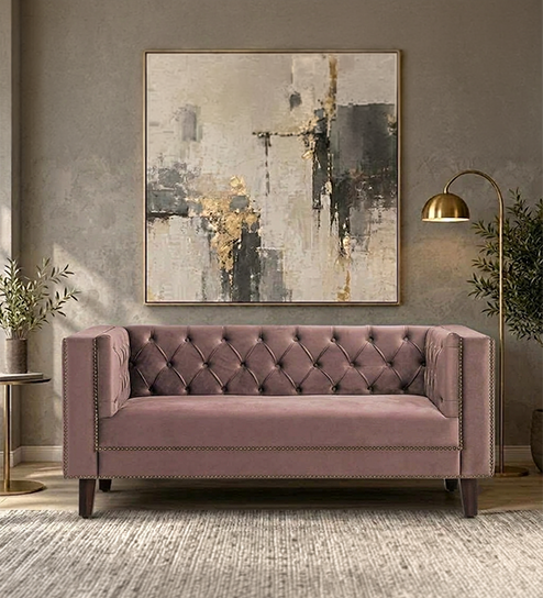 Adalia Sofa 2 Seater in Pink Color