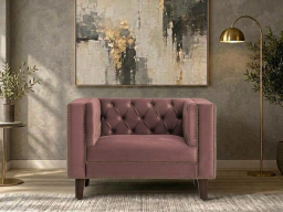 Adalia Sofa 1 Seater in Pink Color