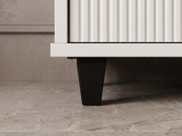 Side Board In Color White And Brown 