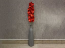 Orchid Real Touch Artificial Flowers for your home or office decor In Red Color 
