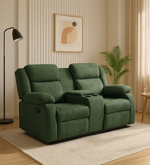 Ashley Recliner 2 Seater In Green Color