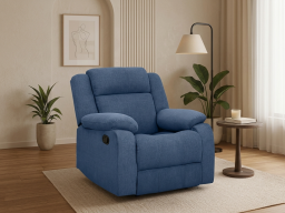 Ashley Recliner  1 Seater In Twilight Blue Color