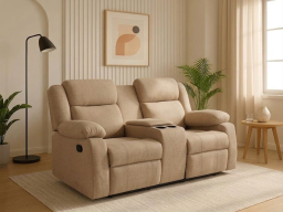Ashley Recliner  2 Seater In Light Brown Color