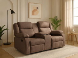 Ashley Recliner  2 Seater In  Brown Color
