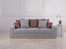 Jackson Sofa 3 Seater In Grey Color 