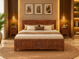Giri Bed Solid Wood 