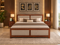 Kalp Bed Solid Wood 
