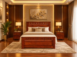 Kuber Bed Solid Wood
