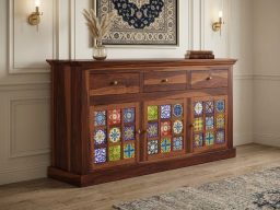 Chitra Solid Wood Sheesham Sideboard 