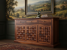 Niwar Solid Wood Sheesham Sideboard 