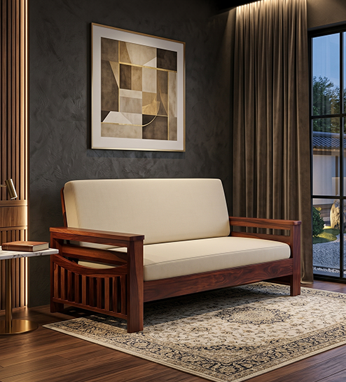 Molai Solid Wood Sheesham 3 Seater Sofa