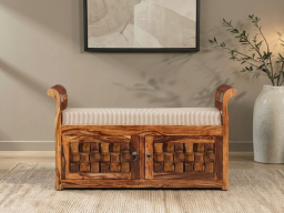 Niwar Solid Wood Settee 