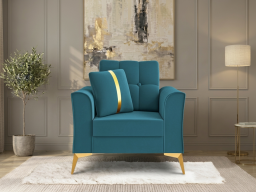 Albert Sofa 1 seater In  Blue Colour