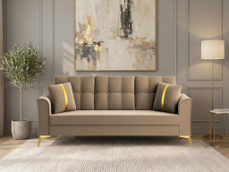 Albert Sofa 3  seater In  Beige Color