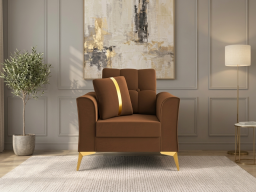 Albert Sofa 1 seater In Brown  Colour