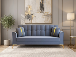 Albert Sofa 3 seater In Grey Color