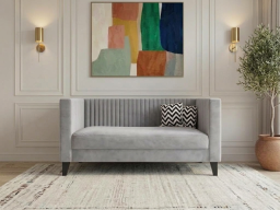 Miller Sofa 2 Seater In Cool Grey Color