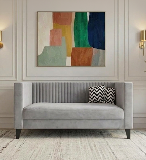 Miller Sofa 2 Seater In Cool Grey Color