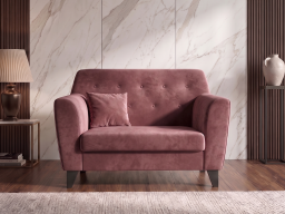 Andres Sofa 1 Seater In  Berry Wine Color 