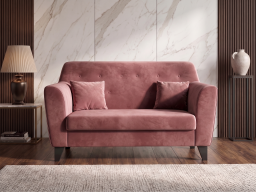 Andres Sofa 2 Seater In Berry Wine Color 