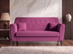 Andres Sofa 3 Seater In Mulberry  Color 