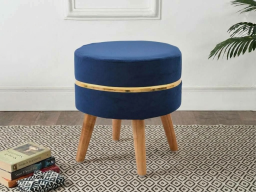  Ambo Stool In Navy Blue Color