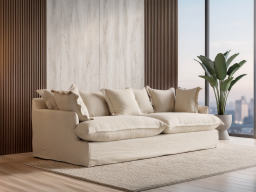 Regency Sofa In Natural Taupe Color