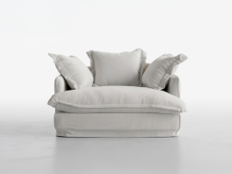 Regency Sofa 1 Seater In Off White Color